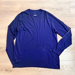 Fanatics MLB Boston Red Sox Navy Blue Long Sleeve‎ T-Shirt Mens Size Large L